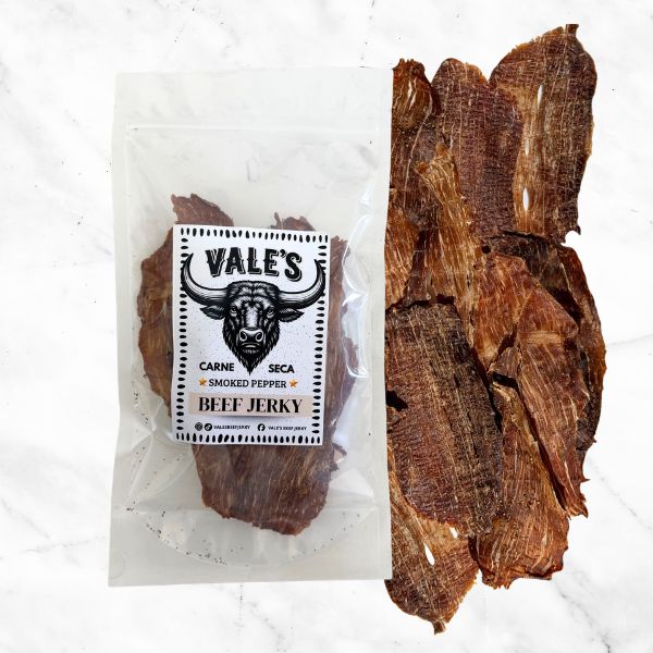 Smoked Pepper Carne Seca | Beef Jerky